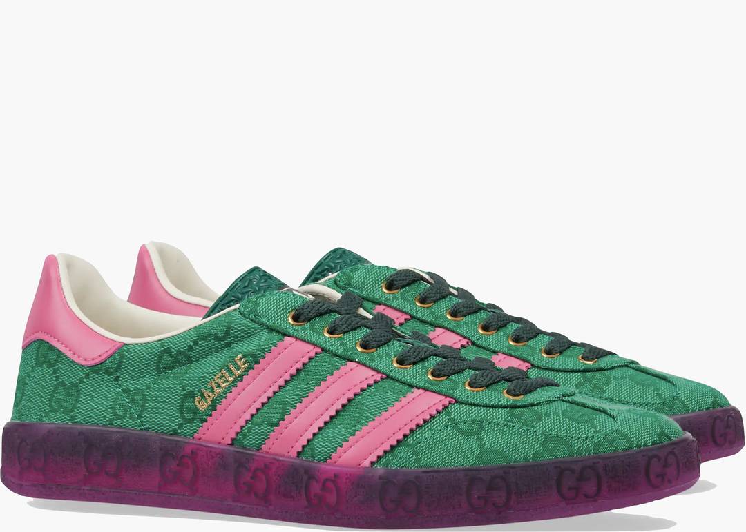 Gazelle GG Canvas Green / Pink (Women's)